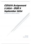 COS3711 Assignment 3 2024 - DUE 9 September 2024