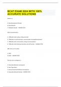 BCAT EXAM 2024 WITH 100% ACCURATE SOLUTIONS