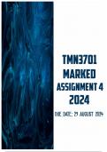 TMN3701 Assignment 4 (Quiz) 2024 | Due 22 August 2024