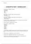 CONCEPTS TEST 1 NONEOLOGY