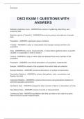 DSCI EXAM 1 QUESTIONS WITH ANSWERS