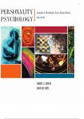 Personality psychology domains of knowledge about human nature 3rd edition by randy