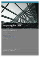 GGZ verpleegplan