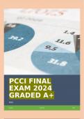 PCCI FINAL EXAM 2024 GRADED A+