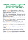 Learn Key IC3 GS5 Key Applications Glossary Assessment Revised Exam Questions with Answers