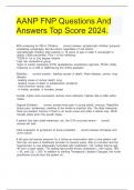 AANP FNP Questions And Answers Top Score 2024