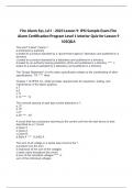 Fire Alarm Sys, Lvl I - 2023 Lesson 9: IPSI Sample Exam Fire Alarm Certification Program Level 1 Interior Quiz for Lesson 9 102Q&A