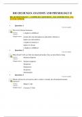  BIO 202 IMMUNOLOGY + LYMPHATICS QUESTIONS AND ANSWERS TEST. 2024 ACTUAL UPDATE