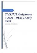 TMS3731 Assignment 3 2024 - DUE 24 July 2024