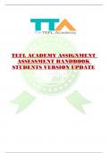 TEFL ACADEMY ASSIGNMENT  ASSESSMENT HANDBOOK  STUDENTS VERSION UPDATE