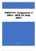 TMS3731 Assignment 3 2024 - DUE 24 July 2024