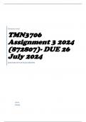 TMN3706 Assignment 3 2024 (872807)- DUE 26 July 2024