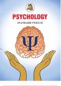 Pschology Textbook 12th std