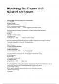 Microbiology Test Chapters 11-15 Questions And Answers