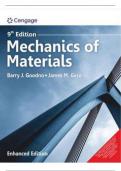 SOLUTION MANUAL FOR MECHANICS OF MATERIALS ENHANCED 9TH EDITION BY BARRY J GOODNO, JAMES M GERE