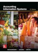 ACCOUNTING INFORMATION SYSTEM 2ND EDITION BY VERNON RICHARDSON,JANIE CHANG, RODNEY SMITH SOLUTION MANUAL