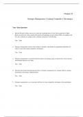 Test Item File- Practice Test - Strategic Management,Dess,8e