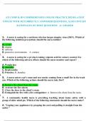 ATI COMP B, RN COMPREHENSIVE ONLINE PRACTICE 2023 B LATEST UPDATE WITH 302 CORRECTLY ANSWERED QUESTIONS, ALSO CONTAINS RATIONALES ON MOST QUESTIONS   |A+ GRADED