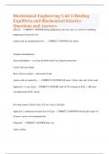 Biochemical Engineering/Inorganic Chemistry 21,22,23 Questions and Answers Central Dogma - CORRECT ANSWER -DNA -> RNA -> Protein Crystals form a nucleus under what conditions? - CORRECT ANSWER -If T>Tf Damkohler number - CORRECT ANSWER -Vmax/KL[S