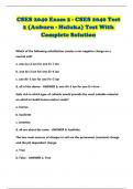 CSES 2040 Exam 2 - CSES 2040 Test 2 (Auburn - Huluka) Test With Complete Solution