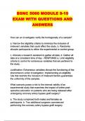 BSNC 5060 MODULE 9-10 EXAM WITH QUESTIONS AND ANSWERS