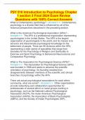 PSY 510 Introduction to Psychology Chapter 1 section 3 Final 2024 Exam Review Questions with 100% Correct Answers