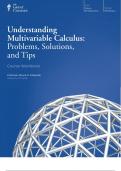 Understanding Multivariable Calculus: Problems, Solutions, and Tips Course Workbook Professor Bruce H. Edwards