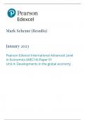 Pearson Edexcel International Advanced Level In Economics (WEC14) Paper 01 Unit 4: Developments in the global economy