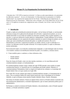 Derechos Fundamentales y Organización Territorial del Estado