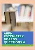 ABPN PSYCHIATRY BOARDS QUESTIONS & ANS!!