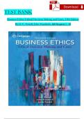 TEST BANK For Ferrell & Fraedrich's, Business Ethics: Ethical Decision Making and Cases, 13th Edition, Verified Chapters 1 - 12, Complete Newest Version