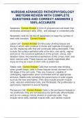 NURS548 ADVANCED PATHOPHYSIOLOGY  MIDTERM REVIEW WITH COMPLETE  QUESTIONS AND CORRECT ANSWERS ||  100% ACCURATE