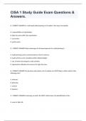 CISA 1 Study Guide Exam Questions & Answers.