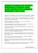 AFJROTC SCIENCE OF FLIGHT - AEROSPACE SCIENCE FINAL EXAM SPRING WITH CORRECT ANSWERS 100% 2024