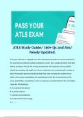 ATLS Study Guide/ 160+ Qs and Ans/ Newly Updated. 