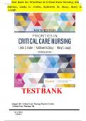 Test Bank for Priorities in Critical Care Nursing, 9th  Edition, Linda D. Urden, Kathleen M. Stacy, Mary E. Lough