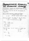 Quantitative aspects of chemical change 