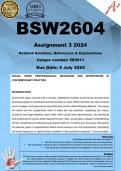 BSW2604 Assignment 2 (COMPLETE ANSWERS) 2024 (589911) - DUE 5 July 2024
