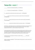 Tampa Bio - exam 1 (Questions & Answers) Rated 100%