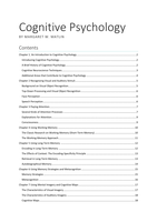 0HV60 Summary Cognitive Psychology - Matlin