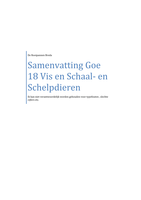 Samenvatting Goe 18 vis en Schaal- en Schelpdieren