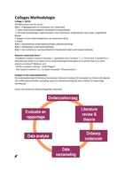 Methodologie van sociaal-wetenschappelijk onderzoek samenvatting boek en college's