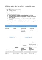 Meetschalen van statistische variabelen 