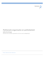 Politionele organisatie en politiebeleid