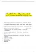      WGU D236 Patho - Megan/Shay’s Study Guides questions and answers latest top score.