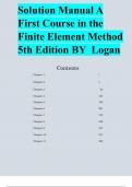Solution Manual A First Course in the Finite Element Method 5th Edition BY  Logan 