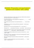   NAADAC (Physcophys and psychopharm) questions and answers 100% verified.