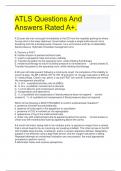 ATLS Questions And Answers Rated A+.