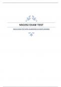 NSG552 EXAM TEST WITH GUARANTEED ACCURATE ANSWERS