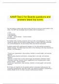 AANP Test 2 for Boards questions and answers latest top score.